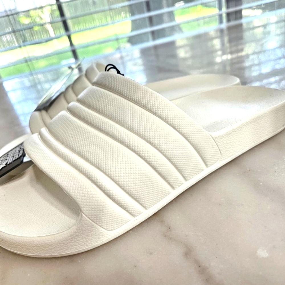 New Athletic Works White Slides - NWT